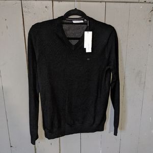NWT Black V Neck Calvin Klein Sweater